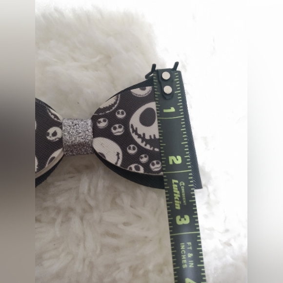 Nwt hand crafted Jack skellington 2 pc girls bow bundle - Picture 8 of 8